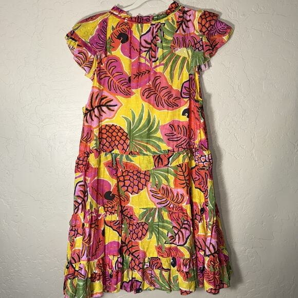 FARM RIO FRUIT DREAM RUFFLE MINI DRESS COLORFUL size XL - Picture 8 of 8